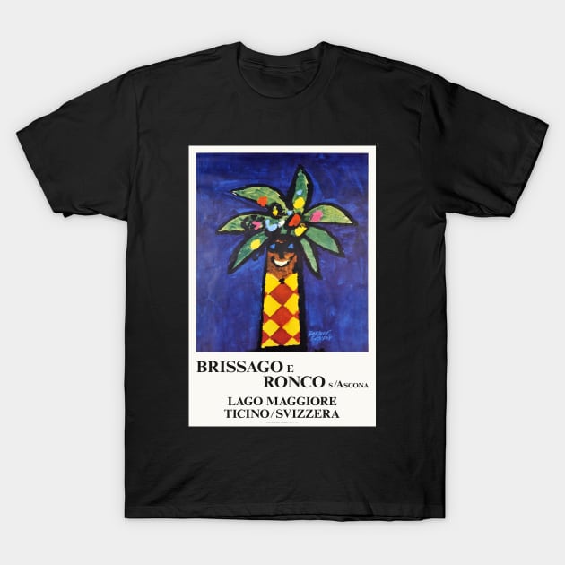 Brissago e Ronco s Ascona,Travel Poster T-Shirt by BokeeLee